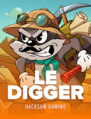 Le Digger con temática de excavación y premios ocultos